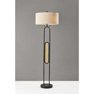 Levy Floor Lamp Black - Adesso 6 Levy Floor Lamp Black - Adesso - Image 6