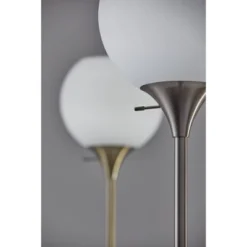 71" 3-way Fiona Torchiere Steel - Adesso -Adesso Sales GUEST 88ad4629 2909 4e7d 94f5 17ec9a913061