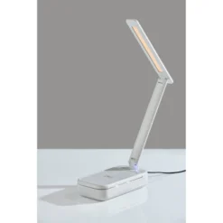 UV-C Sanitizing Table Lamp With Wireless Charging And Smart Switch White (Includes LED Light Bulb) - Adesso -Adesso Sales GUEST 89d58e01 63d8 453f b13a f0eb39a1be49