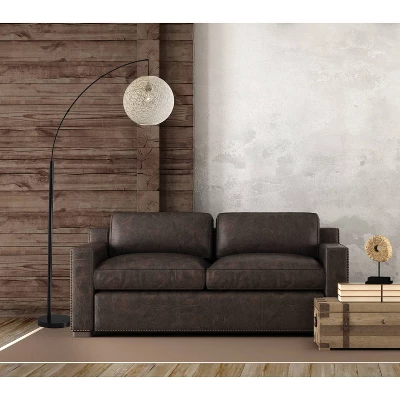 Havana Arc Lamp Natural/Bronze - Adesso 2 Havana Arc Lamp Natural/Bronze - Adesso - Image 2