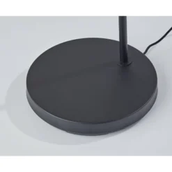 Roman Floor Lamp Black (Includes LED Light Bulb) - Adesso -Adesso Sales GUEST 8e20439a 9292 40e2 9eab 28d53761f2af