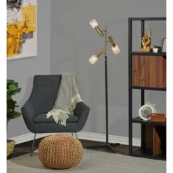 Melvin Antique Brass Floor Lamp (Includes LED Light Bulb) Black - Adesso 6 Melvin Antique Brass Floor Lamp (Includes LED Light Bulb) Black - Adesso -Adesso Sales GUEST 8e5aeb4d 53cf 4b27 9e6e d0d5526db214