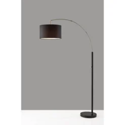 Preston Arc Lamp Brushed Steel Black - Adesso -Adesso Sales GUEST 93540092 dc03 407a aae5 df641297fd61