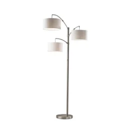 Cabo Arc Lamp Brushed Steel - Adesso
