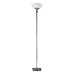 Metropolis Floor Lamp Black - Adesso -Adesso Sales GUEST 948c5904 4a3b 47c9 b91b fe948a2a2b98