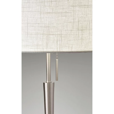 22" Hayworth Collection Table Lamp Silver - Adesso 2 22" Hayworth Collection Table Lamp Silver - Adesso - Image 2