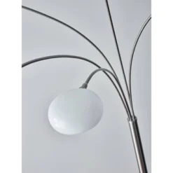 86" Luna Arc Lamp (Includes Light Bulb) Silver - Adesso