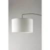 Preston Arc Lamp Brushed Steel White - Adesso