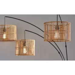82" Cabana Collection 3-Arm Arc Lamp Black - Adesso -Adesso Sales GUEST a0dde4ef 054a 4c45 8f17 40d7bec8c3f6