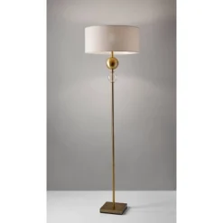 Chloe Floor Lamp Antique Brass - Adesso -Adesso Sales GUEST a2d3e60a ec08 4bc3 b014 c476dfdd64ce