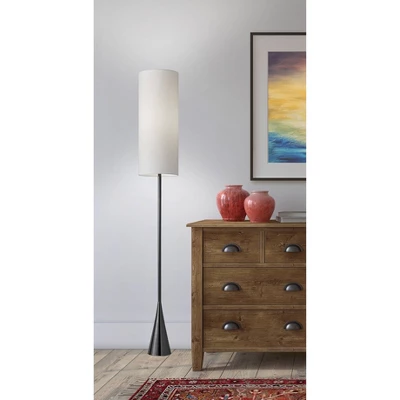 Bella Floor Lamp Black Nickel - Adesso 1 Bella Floor Lamp Black Nickel - Adesso