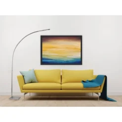 91" Sonic Arc Lamp Silver (Includes LED Light Bulb) - Adesso -Adesso Sales GUEST aee3392c 2685 4d20 ada3 bdcfbec71195