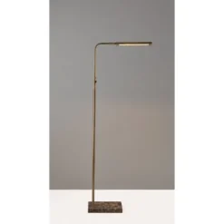 Reader Floor Lamp (Includes LED Light Bulb) Antique Brass - Adesso -Adesso Sales GUEST af6d55e3 4a3f 45f8 a8b3 25cbe17da978