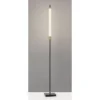 72" 3-way Piper Floor Lamp (Includes LED Light Bulb) Black - Adesso