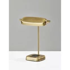 Radley Charge Desk Lamp With Smart Switch Antique Brass (Includes LED Light Bulb) - Adesso -Adesso Sales GUEST b8c4ff06 b0a3 40fa 864c 12f053384d0b