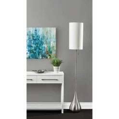 Christina Floor Lamp Brushed Steel - Adesso