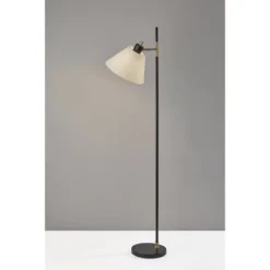 Matthew Floor Lamp Black/Antique Brass - Adesso -Adesso Sales GUEST bb627a44 8894 43ef 9650 4501ae4b7875