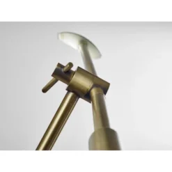 LED Vera Floor Lamp Antique Brass (Includes LED Light Bulb) - Adesso -Adesso Sales GUEST c7bc5b47 49fd 42b3 88a4 0a6827cbd87f