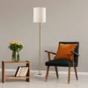 Fiona Floor Lamp Antique Brass - Adesso