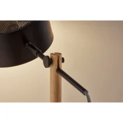 Dylan Floor Lamp Natural Wood/Black - Adesso -Adesso Sales GUEST c9cf2dad ef8b 42b4 96fd f71239a9562c