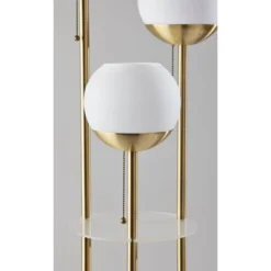 Bianca Shelf Floor Lamp Antique Brass - Adesso -Adesso Sales GUEST c9d0b47d 98d3 4a78 bc3b 9524c574cc0e