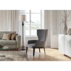 Pennington Floor Lamp Black - Adesso -Adesso Sales GUEST d1f2a349 b156 4ce1 914e 86e9bbc5ee3f