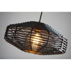 7" Kingston Pendant Ceiling Light Black - Adesso -Adesso Sales GUEST d29f6cb8 adb4 46ef 909d 962ed223dd0a