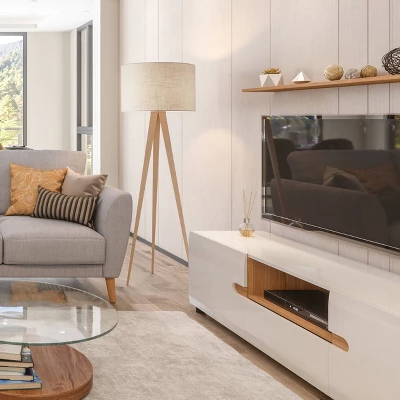 Director Floor Lamp Natural - Adesso 1 Director Floor Lamp Natural - Adesso