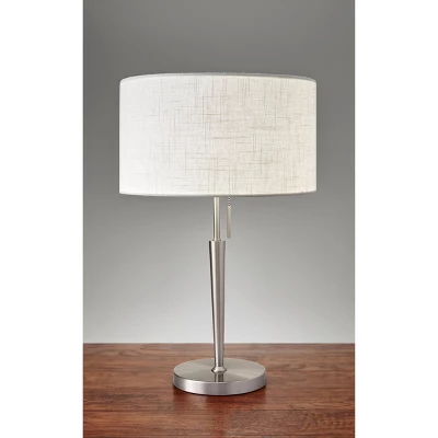 22" Hayworth Collection Table Lamp Silver - Adesso 1 22" Hayworth Collection Table Lamp Silver - Adesso