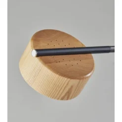 Roman Floor Lamp Black (Includes LED Light Bulb) - Adesso -Adesso Sales GUEST d8ca27ba b205 4718 b71c b39c55aaa0c5