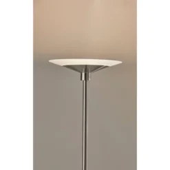 Solar Torchiere (Includes LED Light Bulb) Silver - Adesso -Adesso Sales GUEST da105d81 863b 498e 92c3 a3e38f641f2f