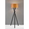 62" Bronx Collection Floor Lamp Black - Adesso