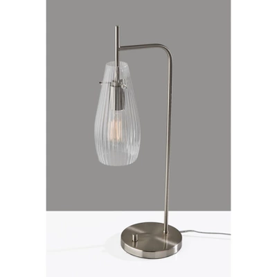 Layla Desk Lamp Brushed Steel - Adesso 1 Layla Desk Lamp Brushed Steel - Adesso
