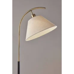 Jerome Floor Lamp Black/Antique Brass - Adesso -Adesso Sales GUEST e7ea5849 be86 4a46 9dac d94e1cc950aa
