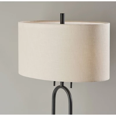 Levy Floor Lamp Black - Adesso 4 Levy Floor Lamp Black - Adesso - Image 4