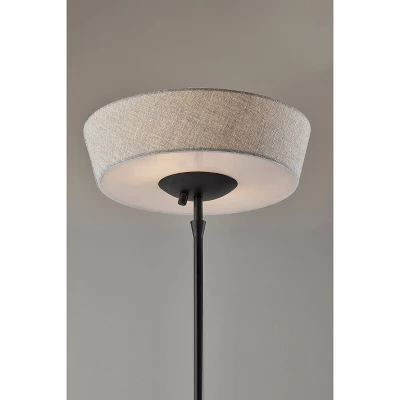 300W Harper Floor Lamp Black - Adesso 2 300W Harper Floor Lamp Black - Adesso - Image 2