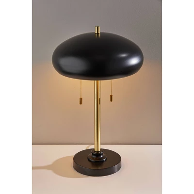 Cap Table Lamp Black - Adesso 3 Cap Table Lamp Black - Adesso - Image 3