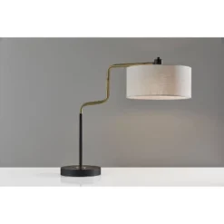 Jacob Table Lamp Black/Brass - Adesso -Adesso Sales GUEST ef1bfbd5 fd99 48c1 854c 33c2f0c73417