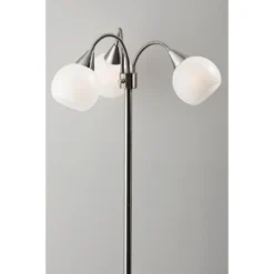 65.5" Phillip 3-Arm Floor Lamp Steel - Adesso -Adesso Sales GUEST ef3af527 dca4 4893 8670 b847b693de29