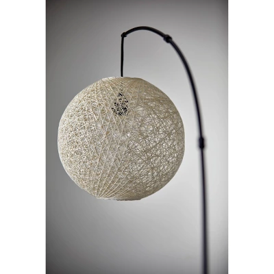 Havana Arc Lamp Natural/Bronze - Adesso 5 Havana Arc Lamp Natural/Bronze - Adesso - Image 5