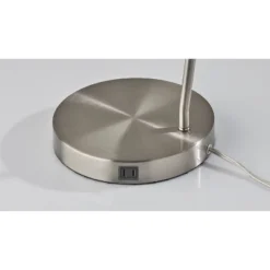 Cleo Desk Lamp Brushed Steel - Adesso -Adesso Sales GUEST f10e34c4 4595 487b bad5 61d0b44378b3