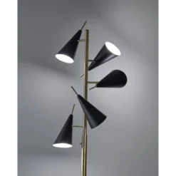 71.5" Owen Tree Lamp Black - Adesso -Adesso Sales GUEST f37054b5 f358 45c6 94b5 b291713684b7