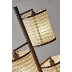 74" Bellows Tree Lamp Brown - Adesso -Adesso Sales GUEST f3ab5c07 86fa 438f 9f73 6eb9ddc5a8a9
