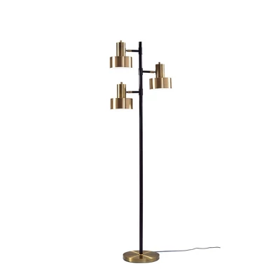 66.5" Clayton Tree Lamp Matte Black - Adesso 2 66.5" Clayton Tree Lamp Matte Black - Adesso - Image 2