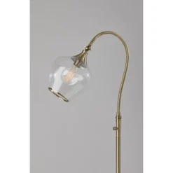 Bradford Floor Lamp (Includes Light Bulb) Antique Brass - Adesso -Adesso Sales GUEST f5acbcaa e16e 438b b0eb 9a0a089f70c7