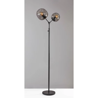 71.5" Ashton Collection Tall Floor Lamp Black (Includes LED Light Bulb) - Adesso 2 71.5" Ashton Collection Tall Floor Lamp Black (Includes LED Light Bulb) - Adesso - Image 2