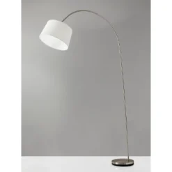 Goliath Arc Lamp Brushed Steel - Adesso -Adesso Sales GUEST f8725df3 42ce 4b09 8470 309468bba700