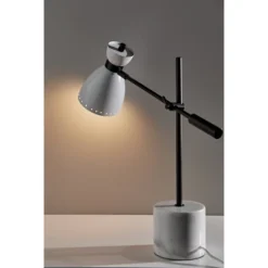 Sadie Desk Lamp White - Adesso -Adesso Sales GUEST f8cf0f70 b1f2 463f a3c3 48cf7cf3a504
