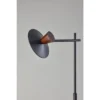 Elmore Floor Lamp With Smart Switch Black (Includes LED Light Bulb) - Adesso