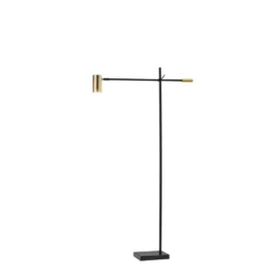 58" X 63" Collette Floor Lamp (Includes LED Light Bulb) Black - Adesso -Adesso Sales GUEST fb2e8077 393e 487f b411 706ed620b541